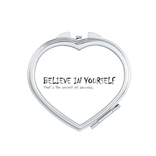 Quote You Have To Believe In Yourself Mirror Travel Magnification Portable Handheld Pocket Makeup Quote You Have To Believe In Yourself Mirror Travel Magnification Portable Handheld Pocket Makeup