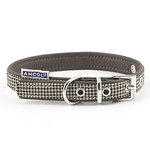 Ancol Indulgence Country Check Dog Collar- Medium
