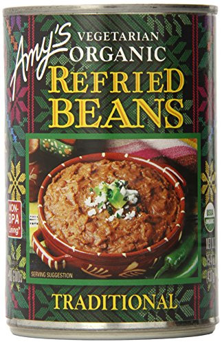 Amy's Vegetarian Organic Refried Beans, Traditional, 15.4 Ounce (Pack of 6)