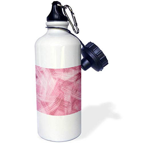 3dRose Anne Marie Baugh - Patterns - Contemporary Pink On Pink Image of Paint Brush Strokes - 21 oz Sports Water Bottle -wb-317664-1- 3dRose Anne Marie Baugh - Patterns - Contemporary Pink On Pink Image of Paint Brush Strokes - 21 oz Sports Water Bottle -wb-317664-1-