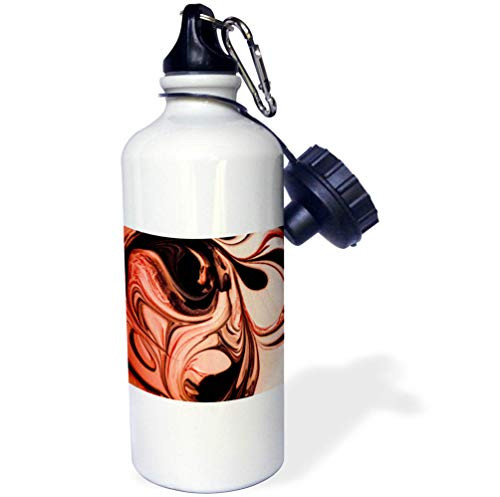 3dRose Stamp City - Abstract - Macro Photograph of Paint Swirls in Shades of red and Black. - 21 oz Sports Water Bottle -wb-319119-1- 3dRose Stamp City - Abstract - Macro Photograph of Paint Swirls in Shades of red and Black. - 21 oz Sports Water Bottle -wb-319119-1-
