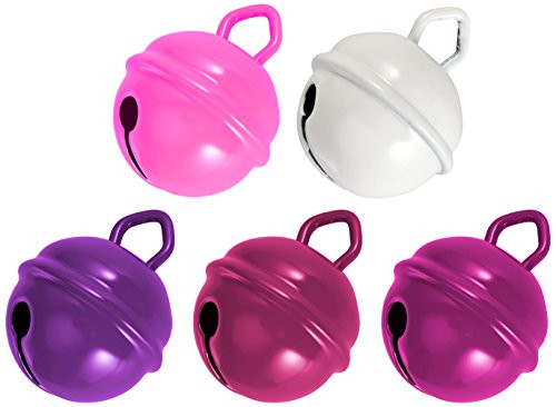 Rayher Metal Bells- Pink Mix- 19mm ø- tab-Bag 5pc- 1.2 x 0.6 x 0.2 cm- Multi-Colour