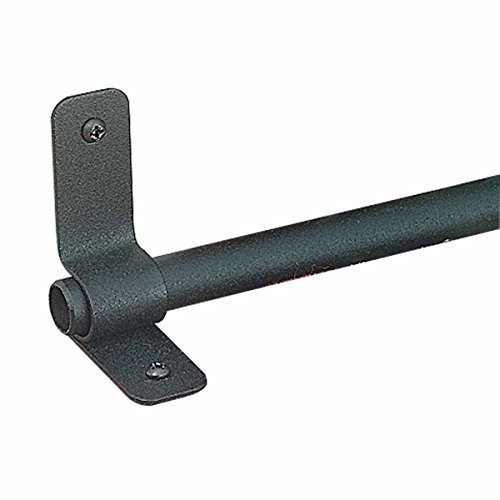 Renovator's Supply Black Carpet Rod For Stair Runners Rod Tube Holder With Brackets And Mounting Hardware 39 5/8 Inch