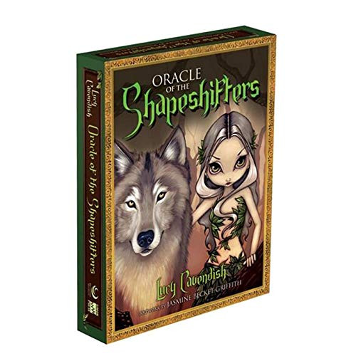 angwang Oracle of The Shapeshifters-45 Cards Deck Oracle of The Shapeshifters Full English Mysterious Divination Tarot Family Friend Party Board Game