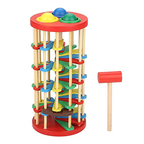 Boquite Valentine's Day Carnival Children Educational Toy- Colorful Wooden Knock Ball Ladder Toy Intelligence Development Kids Children Preschool Gift Boquite Valentine's Day Carnival Children Educational Toy- Colorful Wooden Knock Ball Ladder Toy Intelligence Development Kids Children Preschool Gift