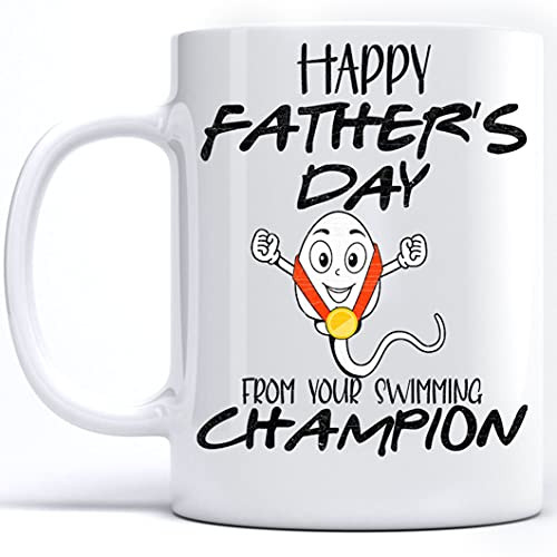 Happy Father's Day From Your Swimming Champion Coffee Mug- Fathers Day 2021 Gifts Funny Coffee Mug For Dad Mug Tea Cup White 11 Oz 15 Oz Ceramic Mug 11oz -White-11oz- Happy Father's Day From Your Swimming Champion Coffee Mug- Fathers Day 2021 Gifts Funny Coffee Mug For Dad Mug Tea Cup White 11 Oz 15 Oz Ceramic Mug 11oz -White-11oz-