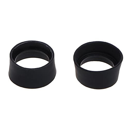 BBR 2pcs Soft Rubber Eyepiece Eye Shield 29-30mm Eye Guards Cups Eyepiece Covers for Binocular Microscope Digital Microscope Stand Extensions