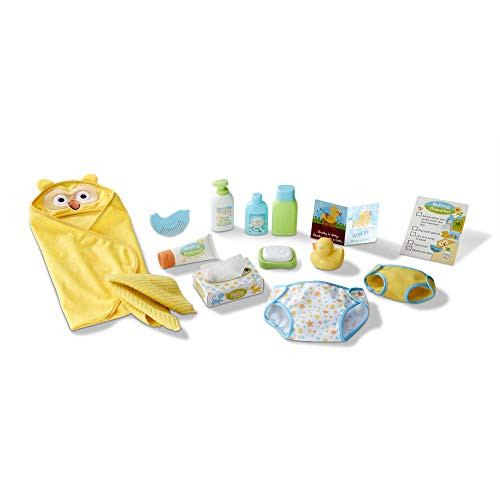 Melissa & Doug Mine to Love Changing & Bath Time Play Set for Dolls - Diapers, Pretend Shampoo, Wipes, Towel, More (19 Pcs) Melissa & Doug Mine to Love Changing & Bath Time Play Set for Dolls - Diapers, Pretend Shampoo, Wipes, Towel, More (19 Pcs)