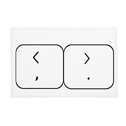 DIYthinker Keyboard Symbol Brackets Ground Mat Non Slip Floor Bathroom Door Rug Carpet