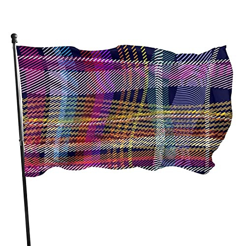 Check Plaid Tartan Abstract Beauty Fashion Outdoor Flag- Banner Breeze Flag- Home Garden Flag- 3x5 Ft Flag- Decorative Flag