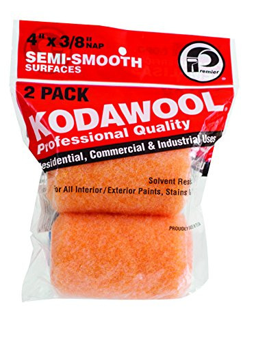 Paint Roller Cover- 4 in.- Poly/Wool- PK2