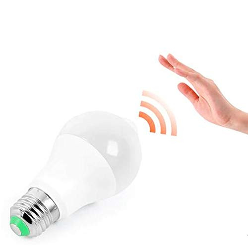 Fogar Motion Sensor Light Bulbs-10W- Motion Activated Security LED Bulb Lamp Indoor/Outdoor for Garage Front Door Porch Stairs Hallway E27- 5700K Daylight- 2PACK