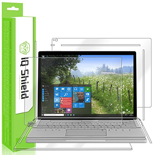 IQ Shield Full Body Skin Compatible with Microsoft Surface Book 2 -15 inch-  Plus  LiQuidSkin Clear -Full Coverage- Screen Protector HD and Anti-Bubble Film