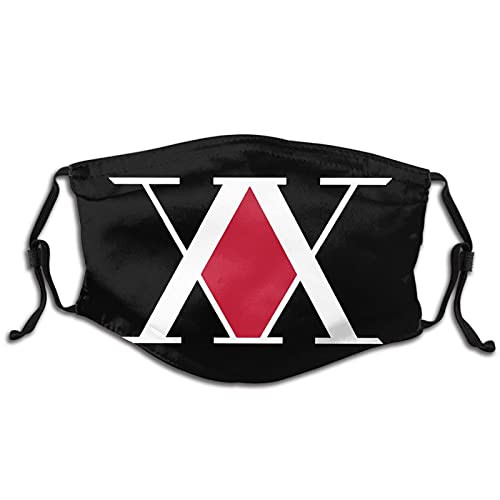 Hunter x Hunter Logo Face Shield Unisex Outdoor Multiple Sets Dust Mask Black