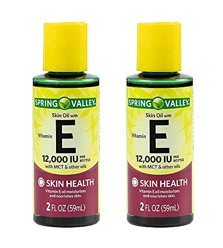 Spring Valley Skin Oil with Vitamin E- 12000 IU- 2 fl oz -2 Pack-