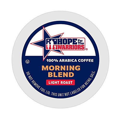 Hope For The Warriors Coffee 80 Single Serve Coffee Pods Keurig K Cup Brewers 80- Morning Blend- 80 Count