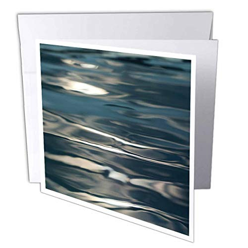 3dRose Stamp City - Miscellaneous - Photograph of The Sunlight Reflecting Off rippling Pool Water. - 12 Greeting Cards with envelopes -gc-322441-2-