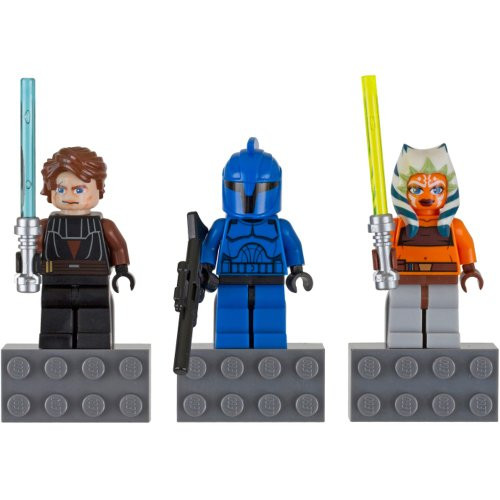LEGO Anakin Skywalker, Ahsoka Tano, and Senate Commando Star Wars Magnet Set LEGO Anakin Skywalker, Ahsoka Tano, and Senate Commando Star Wars Magnet Set