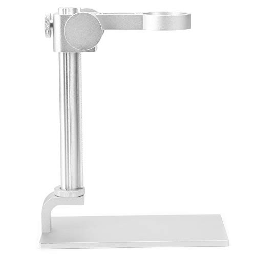 Desktop Microscope Bracket- Microscope Holder- 32-34mm Microscope Accessory for Electron Microscopes Fixing Tool for Digital Microscopes-White-