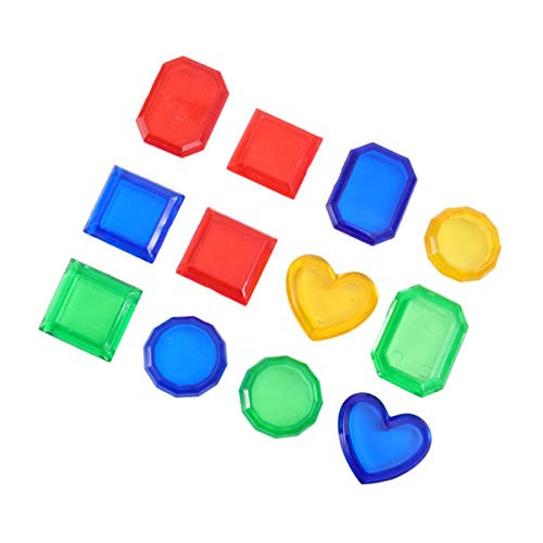 Toddmomy 24 Pieces Sinking Dive Gems Pool Toy Summer Swimming Diving Toys Underwater Swimming Toys Diving Training Toys Pool Party Favors -Random Color-