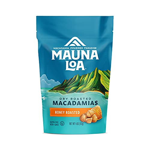 Mauna Loa Premium Hawaiian Roasted Macadamia Nuts- Honey Roasted Flavor- 4 Oz Bag -Pack of 1- Mauna Loa Premium Hawaiian Roasted Macadamia Nuts- Honey Roasted Flavor- 4 Oz Bag -Pack of 1-