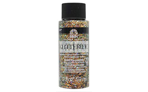 Plaid:Craft FolkArt Glitterific Glitter Paint 2oz-Cinnamon