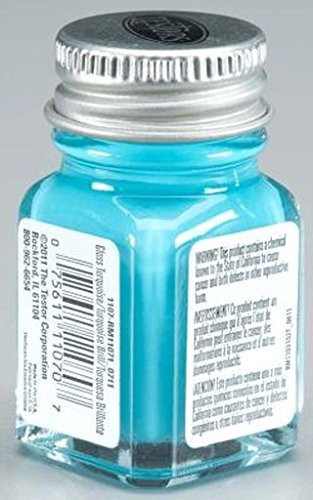 Turquoise Enamel Paint Testors 1/4 Oz Bottle by Testor Corp.