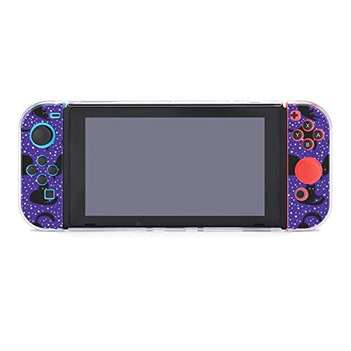 Case for Nintendo Switch-Black Cat in Space with Star Protective Case Cover for Nintendo Switch Funny Fashion Switch Game Shell Handheld Grip Protector Cover