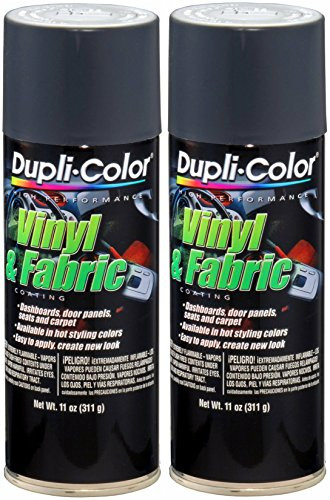 Dupli-Color HVP111 Charcoal Gray High Performance Vinyl and Fabric Spray - 11 oz. -2 Pack-