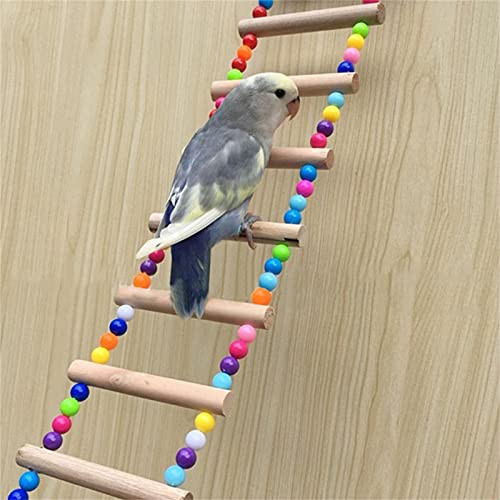 Yeahb Parrot Climbing Ladder- Bird Parrot Toys Ladders Swing Chewing Toys- Hanging Pet Bird Cage Toy for Small Parakeets Cockatiels- Bird Swing Ladder Colorful Step Ladder Bridge for Bird Trainning Yeahb Parrot Climbing Ladder- Bird Parrot Toys Ladders Swing Chewing Toys- Hanging Pet Bird Cage Toy for Small Parakeets Cockatiels- Bird Swing Ladder Colorful Step Ladder Bridge for Bird Trainning