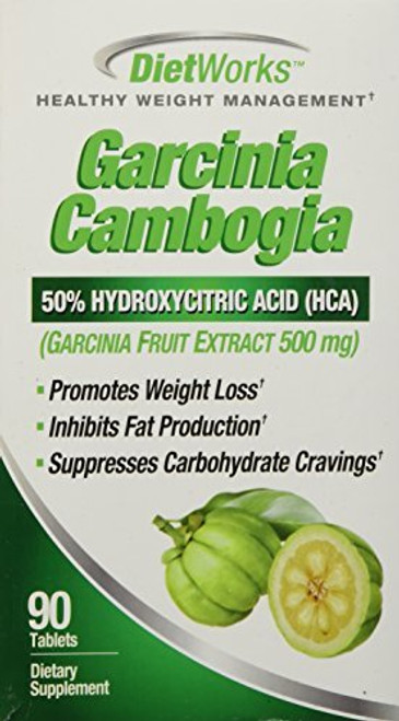 DietWorks Garcinia Cambogia- 500 mg- Tablets- 90 tablets by DietWorks