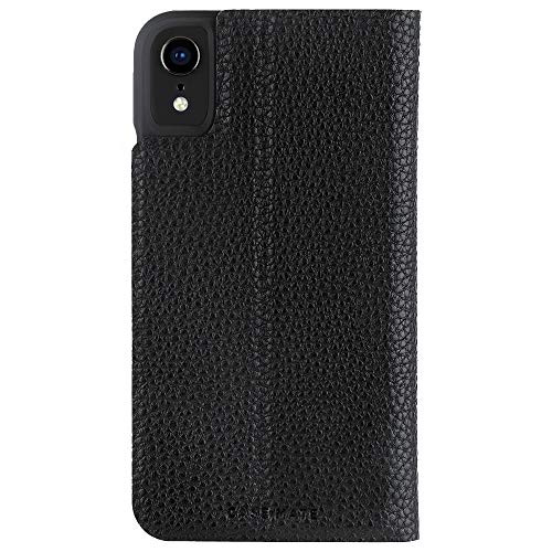 Case-Mate - iPhone XR Wallet Folio Case - BARELY THERE FOLIO - iPhone 6.1 - Black Folio