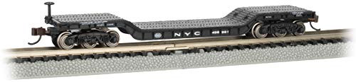 Bachmann Trains - 52 Center Depressed Flat CAR - New York Central 498991 with NO Load - N Scale