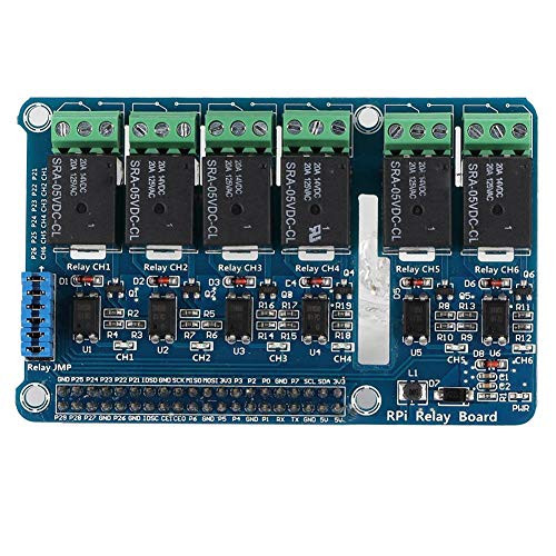 Liukouu 6 Channel RPi Relay Module Expansion Board for Raspberry Pi A Plus /B Plus /2B/3B Arduino