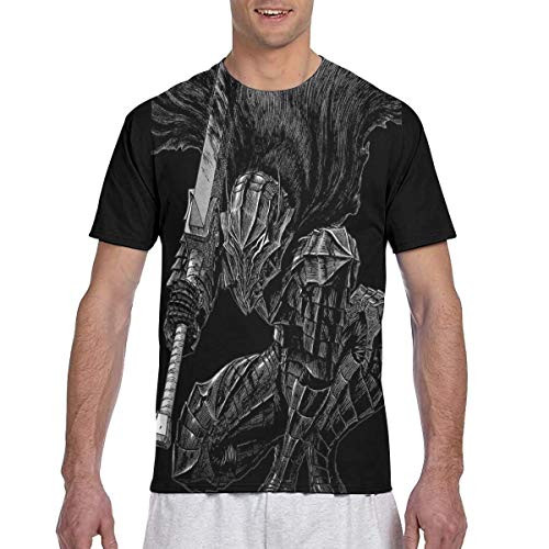 Berserk - Guts in The Berserk Armor Graphic Short Sleeve T Shirts for Men