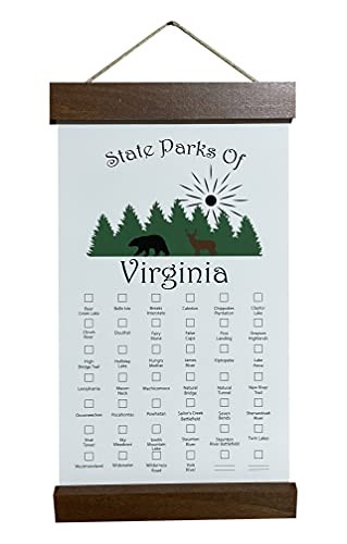 Virginia State Park Checklist - Multiple Designs - Bucket List - Explore VA - Hiker Gift - Explore Check List -DESIGN M-