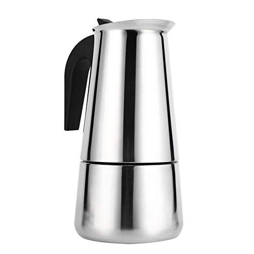 Stainless Steel Coffee Maker, 100ml/200ml/300ml/450ml Moka Pot Espresso Coffee Maker Stove for Home Office Use(450ml)