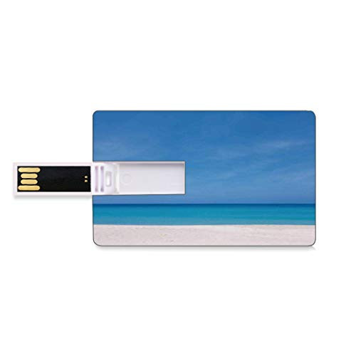 8GB USB Flash Thumb Drives Ocean Bank Credit Card Shape Business Key U Disk Memory Stick Storage Sandy Paradise Beach with No One Around Relax Off Gone Away Theme Print in Tropical Land-Blue Beige Pe 8GB USB Flash Thumb Drives Ocean Bank Credit Card Shape Business Key U Disk Memory Stick Storage Sandy Paradise Beach with No One Around Relax Off Gone Away Theme Print in Tropical Land-Blue Beige Pe