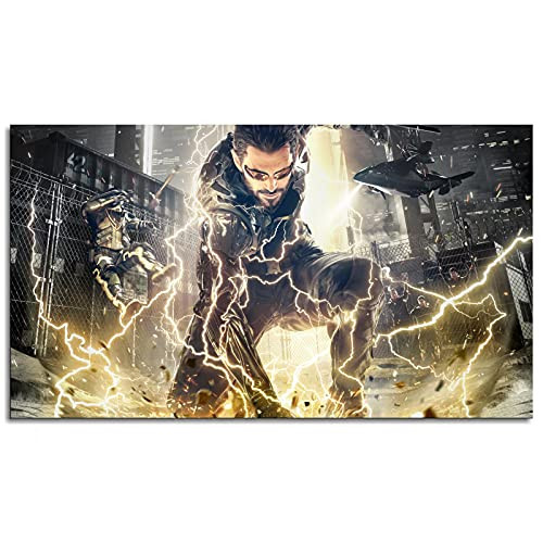 Deus Ex: Mankind Divided Canvas Prints Hot Video Game Poster Wall Art For Home Office Decorations Unframed 42"x24"