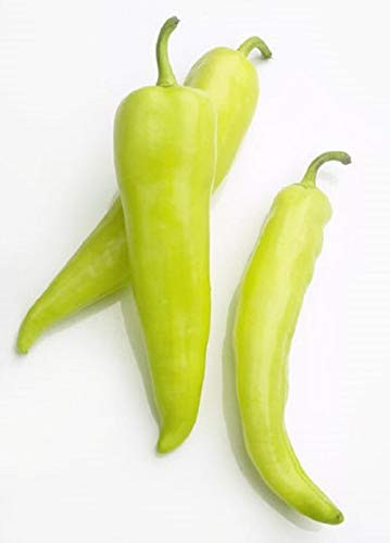 Sweet Banana Pepper Seeds-50 Count "COOL BEANS N SPROUTS" Brand. Heirloom. Non-GMO. Home Gardening.