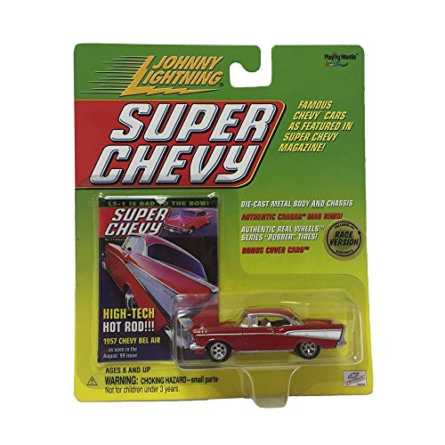 Johnny Lightning Super Chevy 1957 Chevy Bel Air 1:64 Scale Diecast Car Replica
