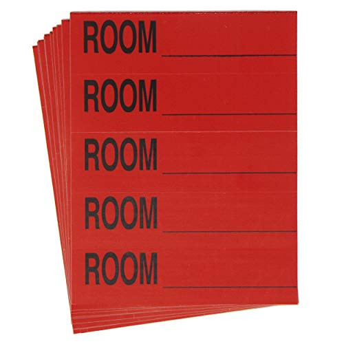Tag-A-Room Color Coded Moving Box Labels (Room Blank Red)
