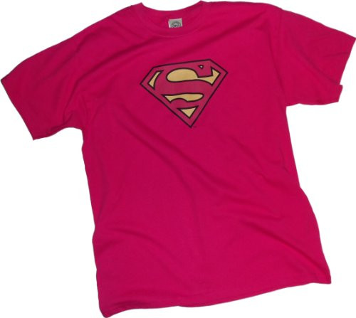 DC Comics Superman - Pinky Shield Adult T-Shirt- Large