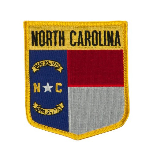 Eastern State Flag Embroidered Patch Shield - North Carolina OSFM