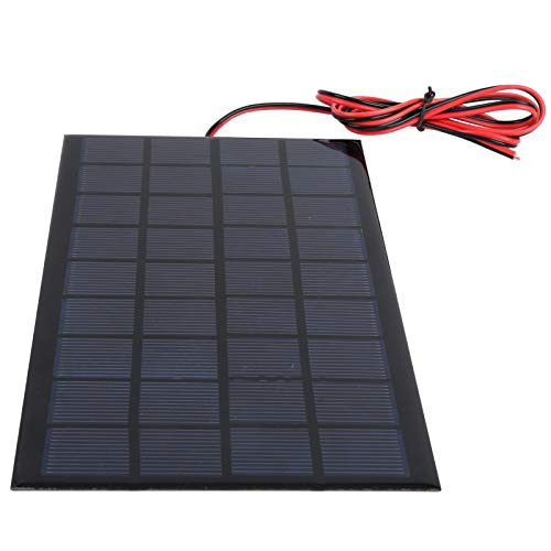 Solar Power Epoxy Module - Polysilicon Solar Power Epoxy Board - DC9V 3W Mini Solar Panel Module with 100cm Red Black Wire Solar Cell Panel for Lawn Lights/Mobile Phone Chargers/Flashlights