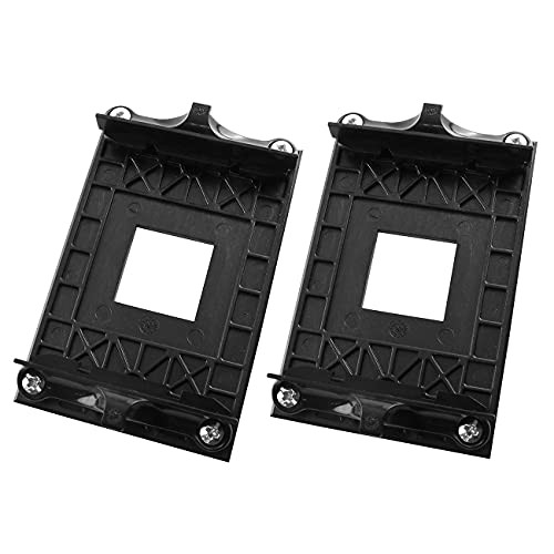 AXLIZER AM4 mounting Bracket 2Sets CPU Cooler Fan Heatsink Motherboard Retention Mounting Bracket for AMD AM4 B350 X370 A320 X470 Black