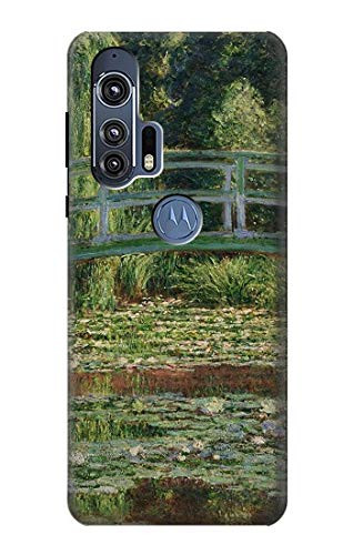 R3674 Claude Monet Footbridge and Water Lily Pool Case Cover for Motorola Edge Plus