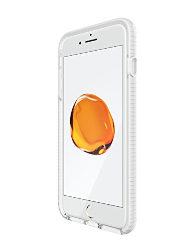 tech21 - Phone Case Compatible with Apple iPhone 8 Plus/iPhone 7 Plus - Evo Check Lace Edition - Clear/White