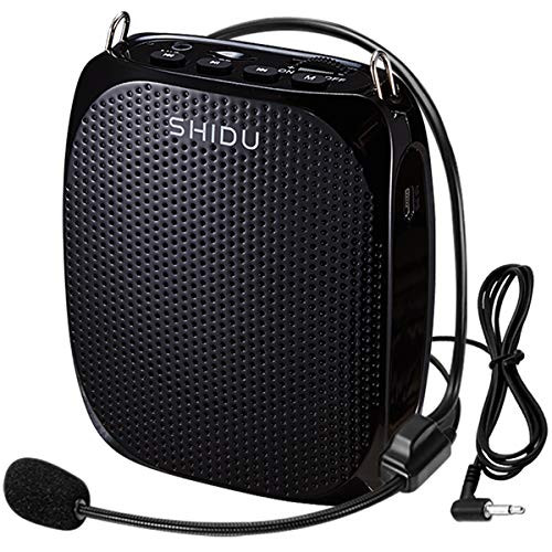 Voice Amplifier Portable Headset Speaker 10W Lightweight Rechargeable Mini Pa Speaker with Wired Headset Microphone & Belt Clip for Teachers,Tour Guides and Elderly