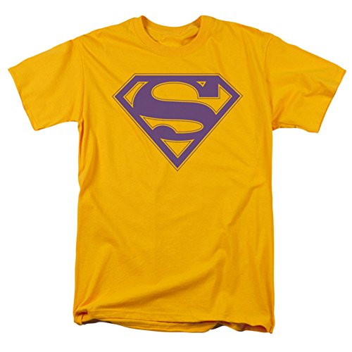 Trevco Superman Purple  and  Gold Shield T Shirt Size XXL